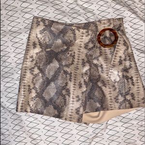 Brown/tan snakeskin skort. Fun for any occasion!